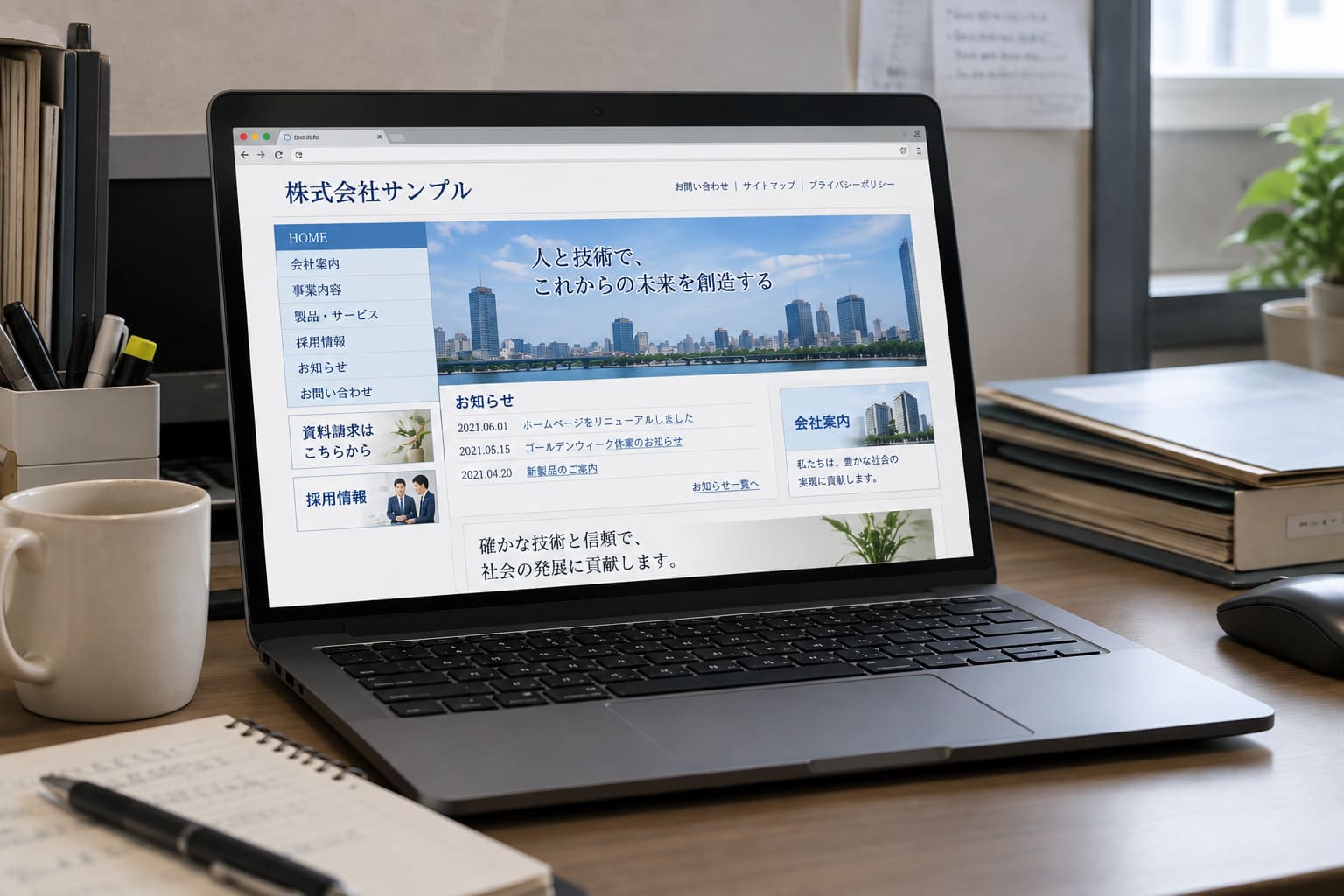 今のサイトをリニューアルしたい
